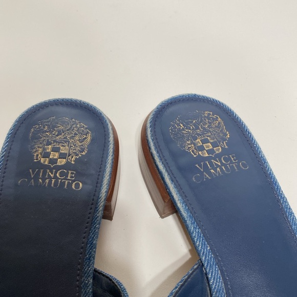 Vince Camuto Maydree Heeled Sandal in Blue Denim - Picture 8 of 13